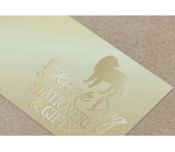 gold foil label