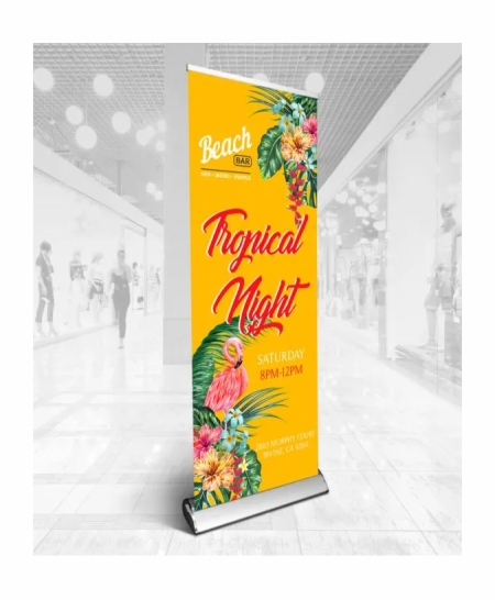 deluxe indoor retractable banner