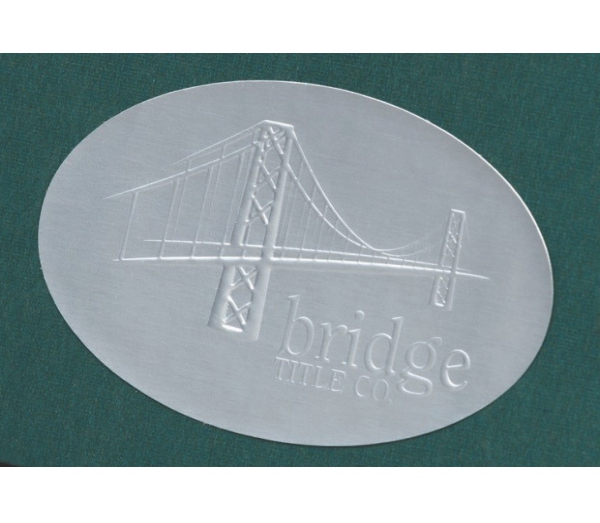 silver foil label